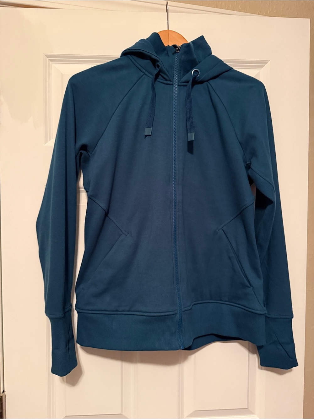 Athleta Teal Full-Zip Hoodie